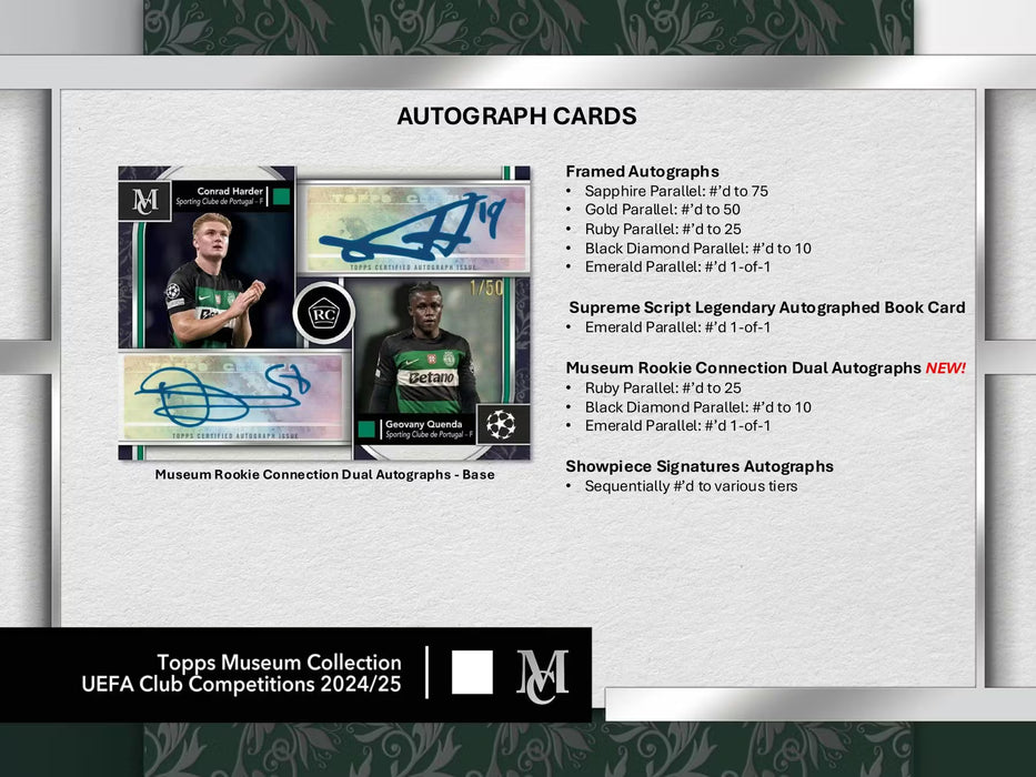 2024/25 Topps UEFA Club Competitions Museum Collection Soccer Hobby Box