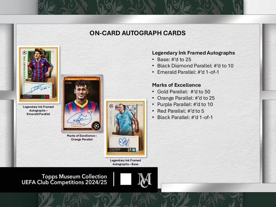 2024/25 Topps UEFA Club Competitions Museum Collection Soccer Hobby Box