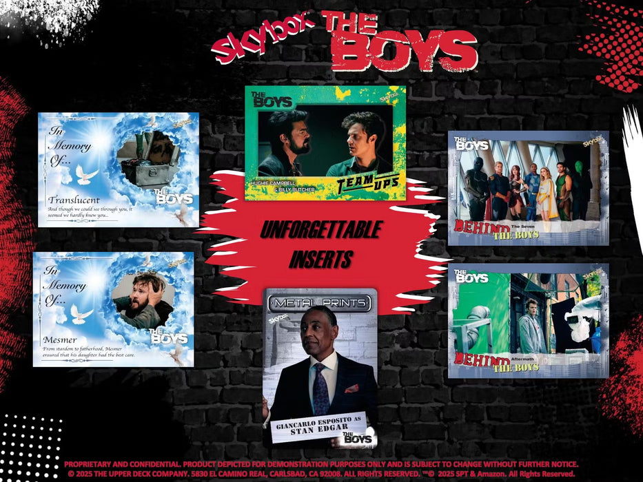 2025 Upper Deck The Boys Season 1 & 2 Hobby Box