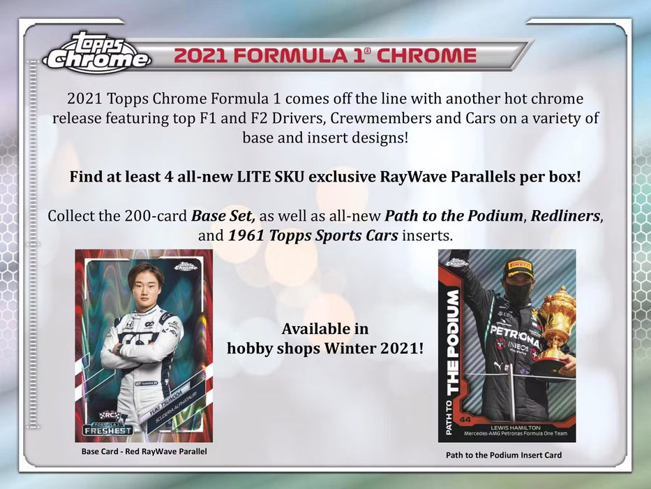 2021 Topps Formula 1 Chrome Hobby Lite Box