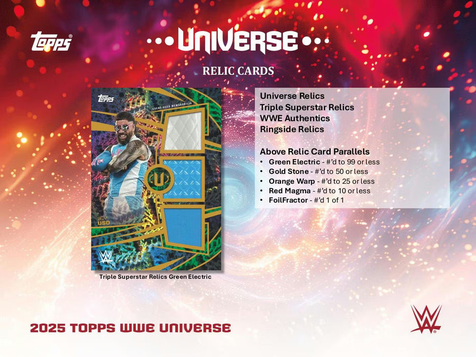 2025 Topps WWE Universe Wrestling Hobby Box (Pre-Order: February 27)